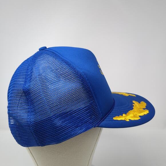 U.S. Air Force Snapback Trucker Hat Blue One Size Adjustable Mesh Back Mohr's - Picture 5 of 9